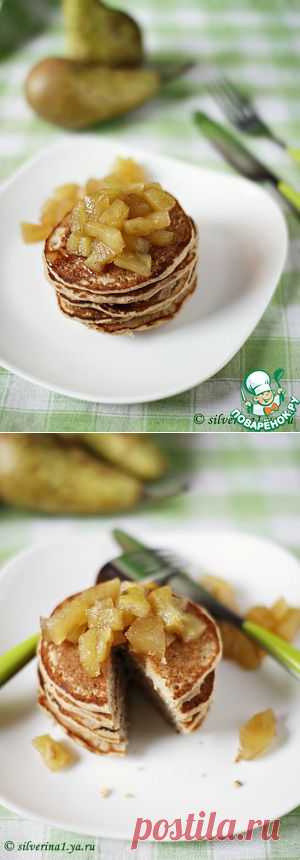 Панкейки с яблочным топпингом - кулинарный рецепт