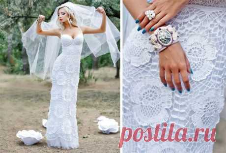 Свадебное платье крючком. Мастер-класс