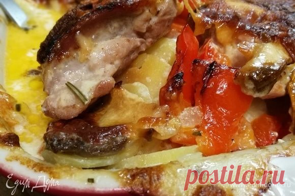Картофельный гратен с курицей и белыми грибами рецепт 👌 с фото пошаговый | Едим Дома кулинарные рецепты от Юлии Высоцкой