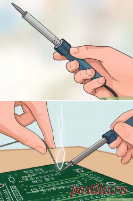Как паять паяльником по wikiHow - обучение от американцев