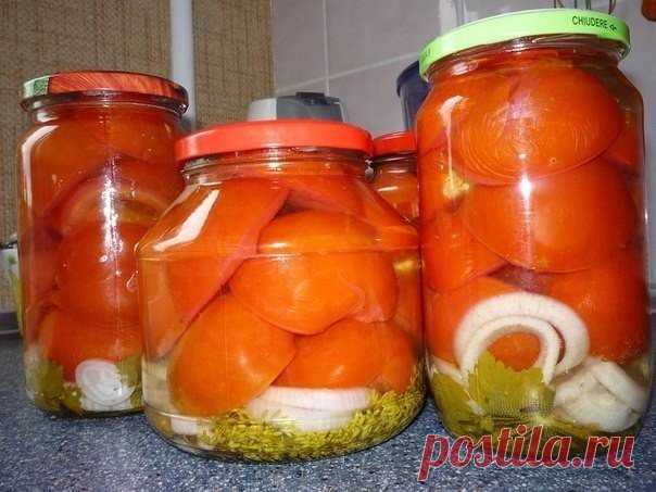 Помидоры маринованные с маслом