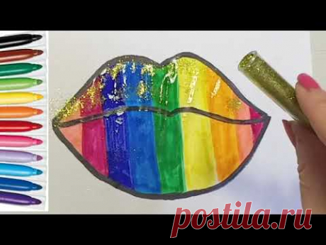 Как нарисовать губы - How to draw lips