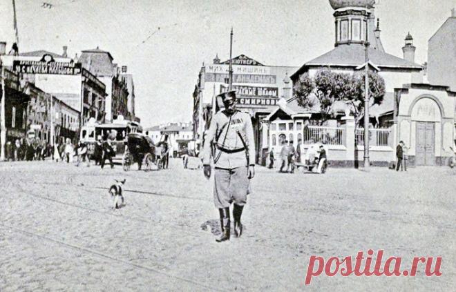Фото сделанных с одних точек в Царские времена и в наши дни в Москве
