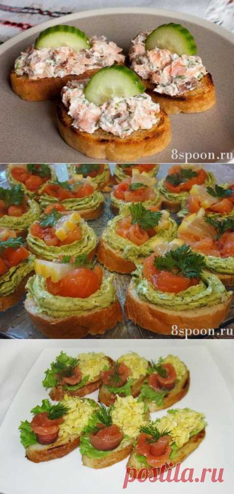 Праздничные бутерброды: вкусные рецепты с фото | 8 Ложек