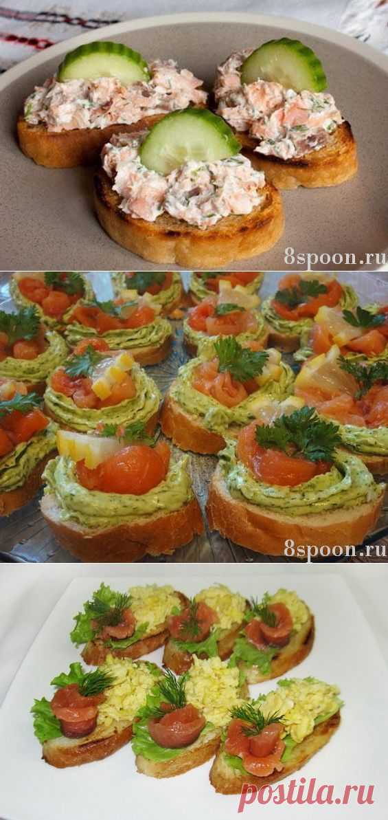 Праздничные бутерброды: вкусные рецепты с фото | 8 Ложек