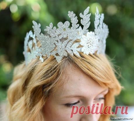 Шаблон для роскошной бумажной короны