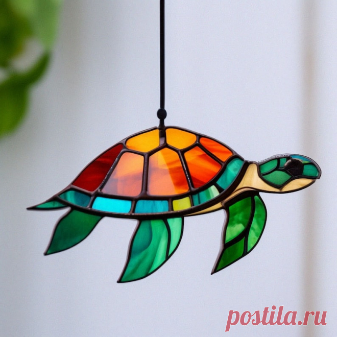 Vidriera tortuga de playa tropical Casa de playa arte Tortuga marina Ventanas colgantes bajo el mar Decoraciones de fiesta Animal marino personalizado tortuga verde - Etsy Chile