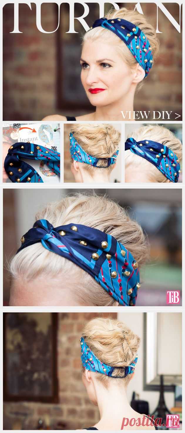 Повязка из платка (Diy) / Платки / ВТОРАЯ УЛИЦА