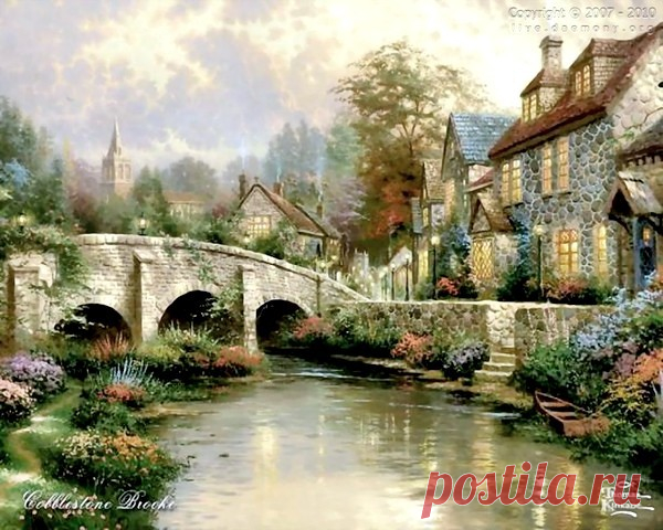 живопись Thomas Kinkade - 69 фото. Фотографии Валентин Иванов.
