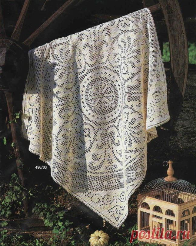 Кузница Тины: квадратная скатерть