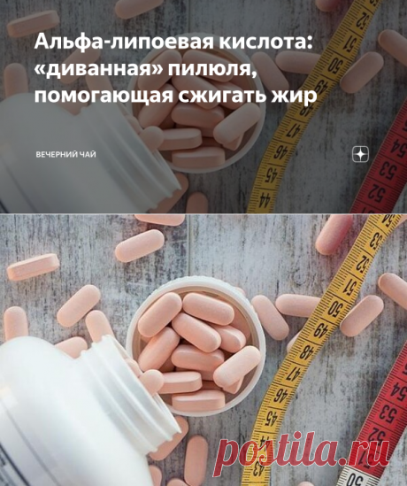 Альфа-липоевая кислота: «диванная» пилюля, помогающая сжигать жир | Вечерний чай | Яндекс Дзен
