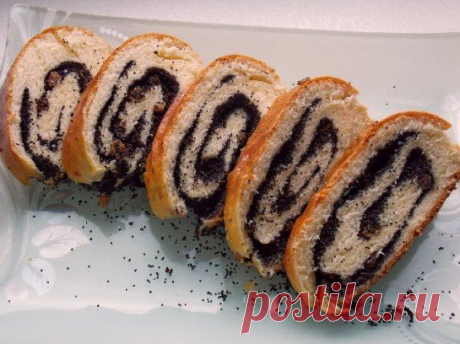Творожный рулет с маком
