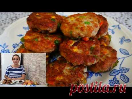 Котлетки с ОВОЩАМИ из ФАРША Аппетитные и Вкусные ПОНРАВЯТСЯ ВСЕМ!!! ДЕРЖАТ ФОРМУ