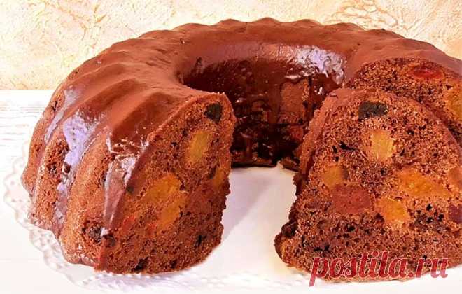 Веганский кекс с цукатами и сухофруктами