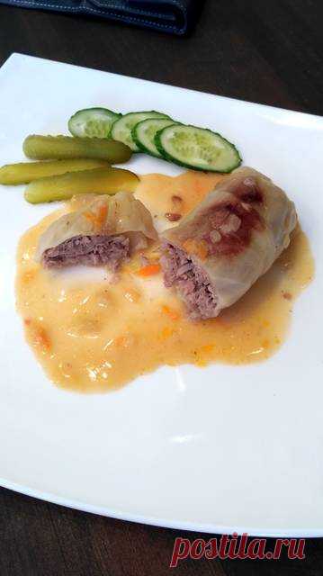 Голубцы с мясом.