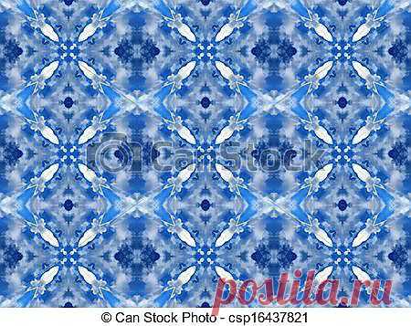 Clip Art of Blue seamless pattern - Digtal computer graphic - seamless... csp16437821 -  Search Clipart, Illustration, Drawings, and EPS Vector Graphics Images