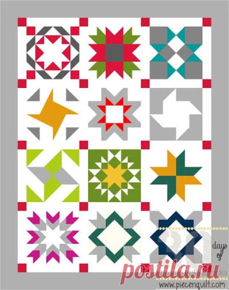 Star Sampler Quilt Pattern | FaveQuilts.com