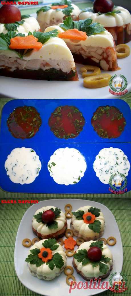 «Закусочное пирожное» из курицы (МК от Елены).