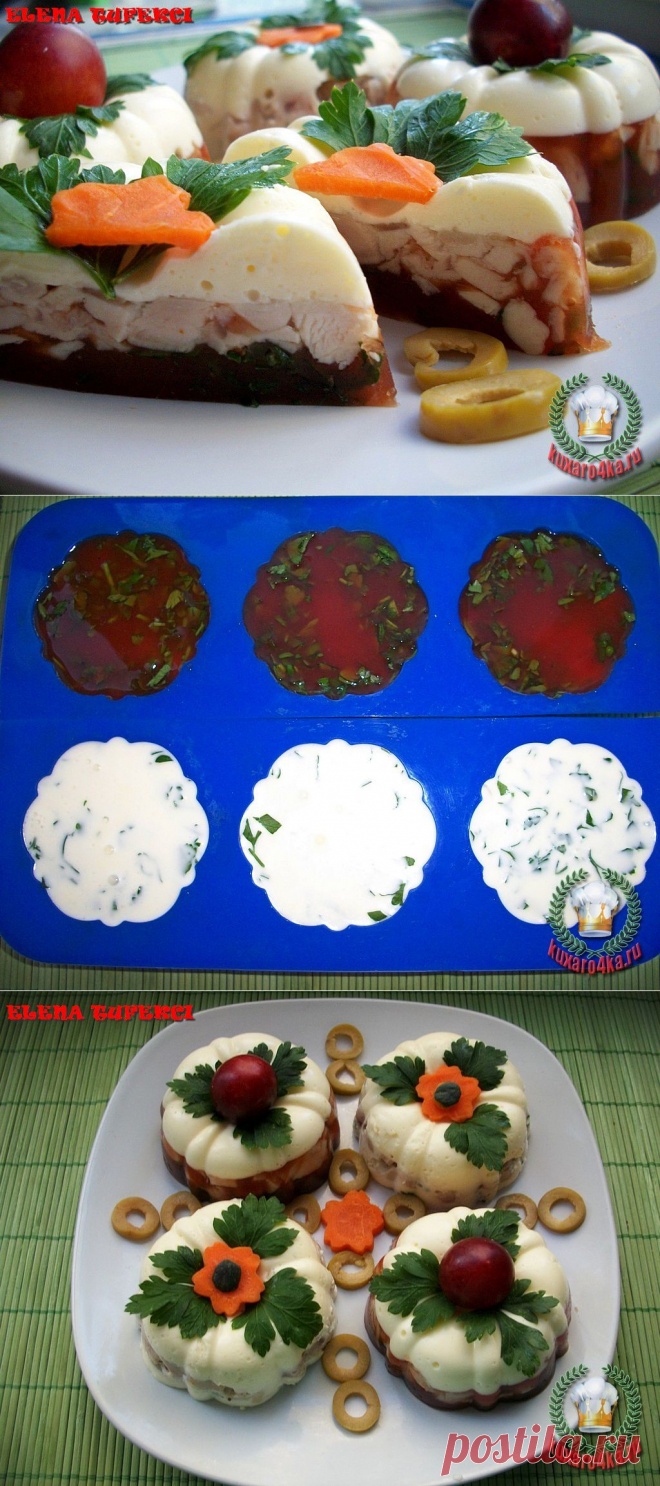 «Закусочное пирожное» из курицы (МК от Елены).