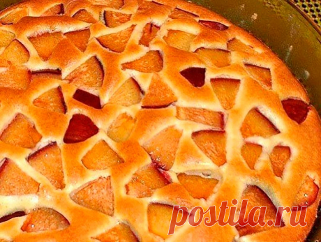 Очень легкий и быстрый ФРУКТОВЫЙ пирог Мягче и сочнее, чем шарлотка!