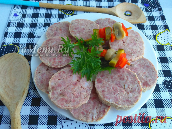 Вареная колбаса домашняя докторская, самый вкусный рецепт без кишок