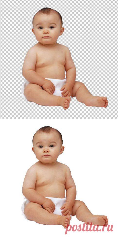 PhotoshopSunduchok - Как убрать шахматный узор - прозрачность в фотошопе