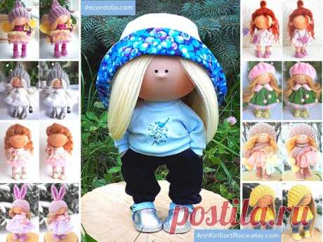 Soft Cloth Doll Baby Gift Doll Interior Rag Doll Nursery | Etsy Hello, dear visitors!  This is handmade soft doll created by Master Yana (Cheboksari, Russia). Doll is made by Order. Order processing time is 5-12 days.  All dolls on the photo are made by master Yana. You can find them in our shop using masters name: