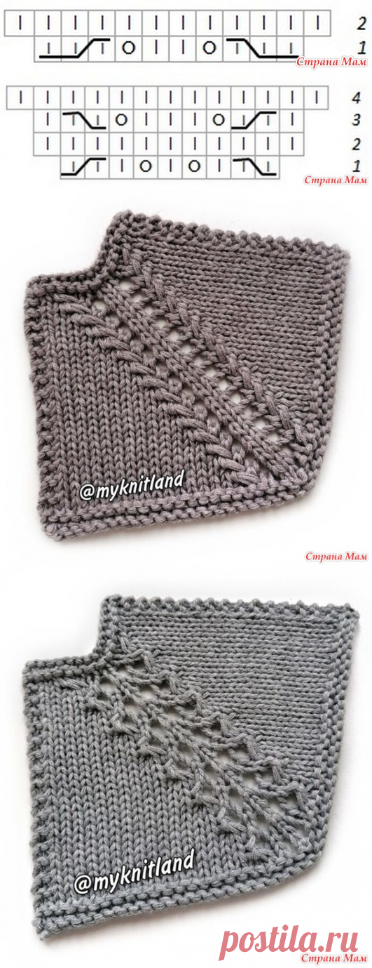 10 идей для регланной линии при вязании сверху вниз - Вязание - Страна Мам