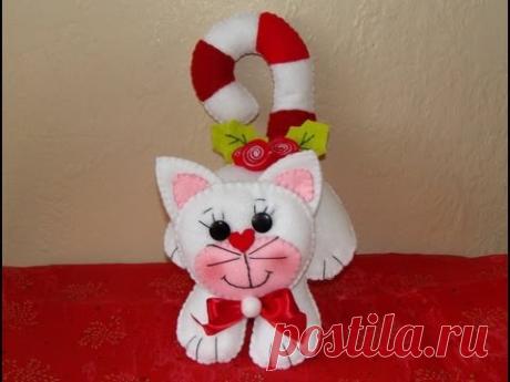 DIY - GATITO NAVIDEÑO / Christmas  kitty plush toy