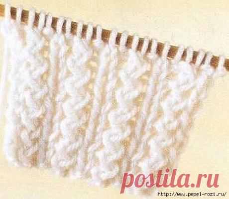 ИНТЕРЕСНАЯ РЕЗИНКА (ОДНОСТОРОННЯЯ) СПИЦАМИ: мастер-класс!