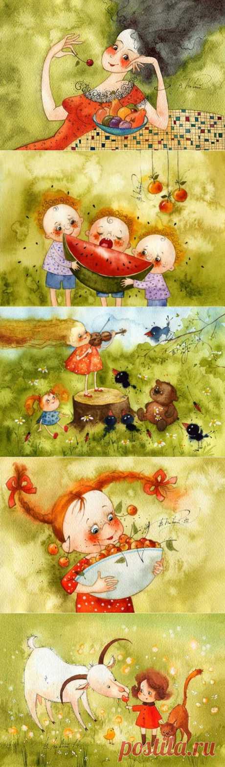 Глоток летнего воздуха в иллюстрациях Виктории Кирдий