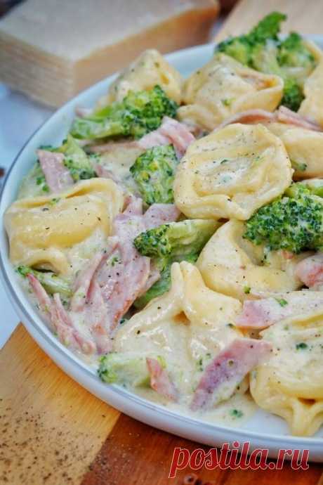 Tortellini alla Panna mit Brokkoli - schnell & einfach in 20 Minuten