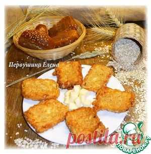 Жареный сыр в овсяной панировке.