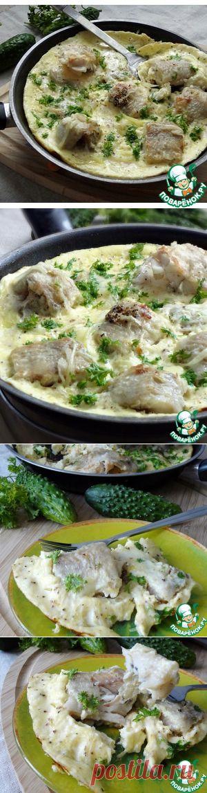 Минтай в омлете