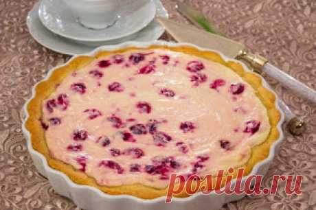 Самые вкусные рецепты: Пирог с творожно-вишневым кремом