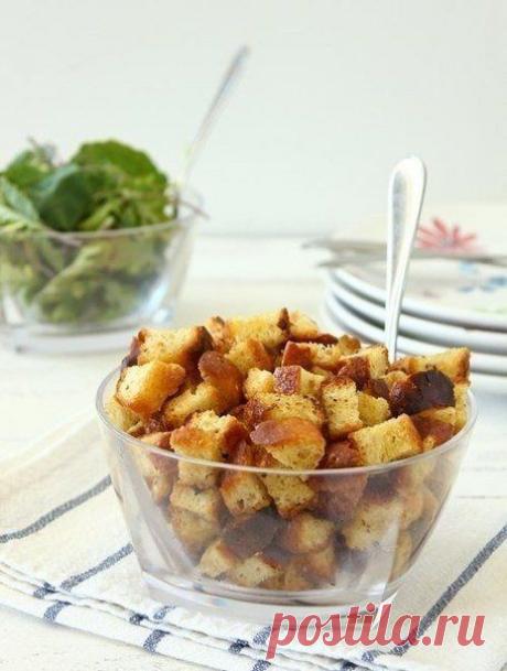 Как приготовить чесночные сухарики - рецепт, ингридиенты и фотографии