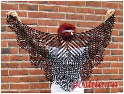 Шаль Хирна / Hyrna | Knitting club // нитин клаб