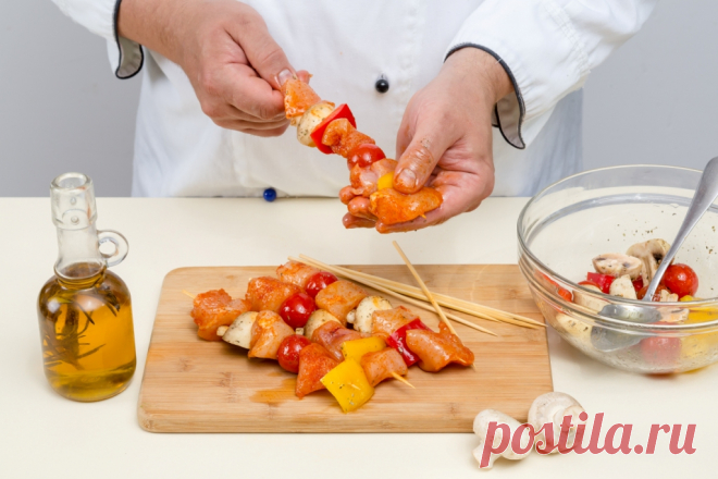 Шашлычки с овощами — пошаговый рецепт с фото и описанием процесса приготовления блюда от Петелинки.