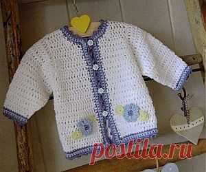 Кофточка для малыша крючком | Вязание крючком, схемы вязания, бесплатное вязание крючком