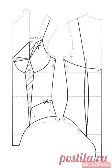 Выкройка боди | WomaNew.ru - выкройки нижнего белья
