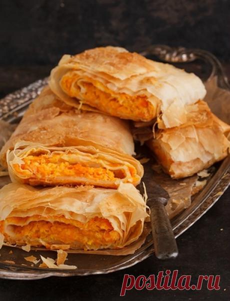 Штрудель с творогом и тыквой. - в поисках ВКУСОВЫХ ощущений......