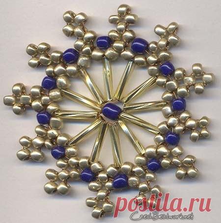 Снежинки из бисера | БЛОГ ДОМОХОЗЯЙКИ