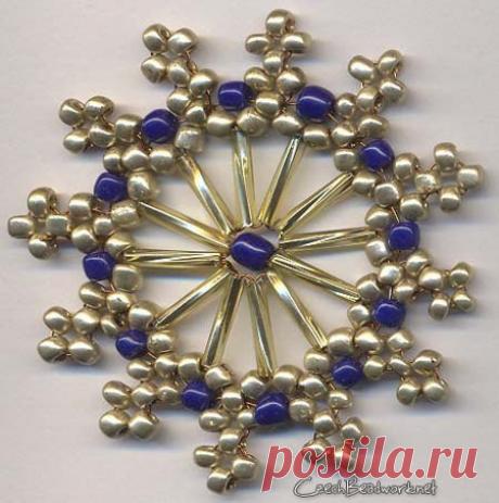 Снежинки из бисера | БЛОГ ДОМОХОЗЯЙКИ