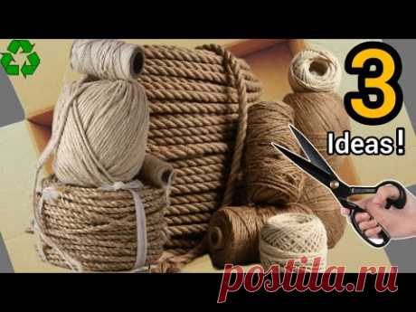 3 magical ideas with cardboard and jute😍♻️/million dollar income from cardboard!