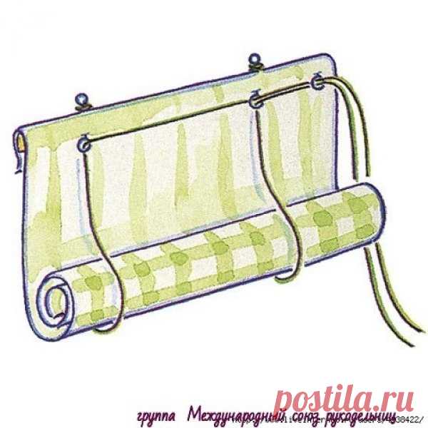 Рулонная штора на пластиковое окно.
