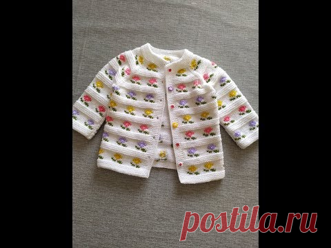 Çiçekli hırka İşleme Yapımı #3