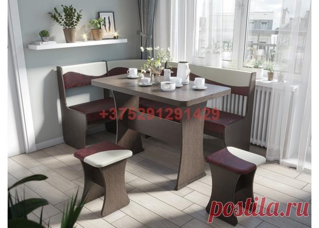 Кухонный уголок Титул-1 (дуб венге/кожзам бордо, какао): купить в Минске недорого, низкие цены, скидки, рассрочка