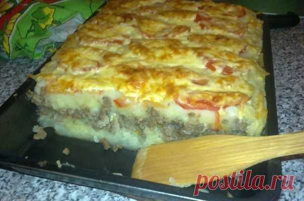Картофельная запеканка с фаршем