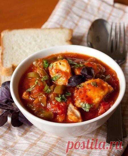 Пеппероната с курицей.