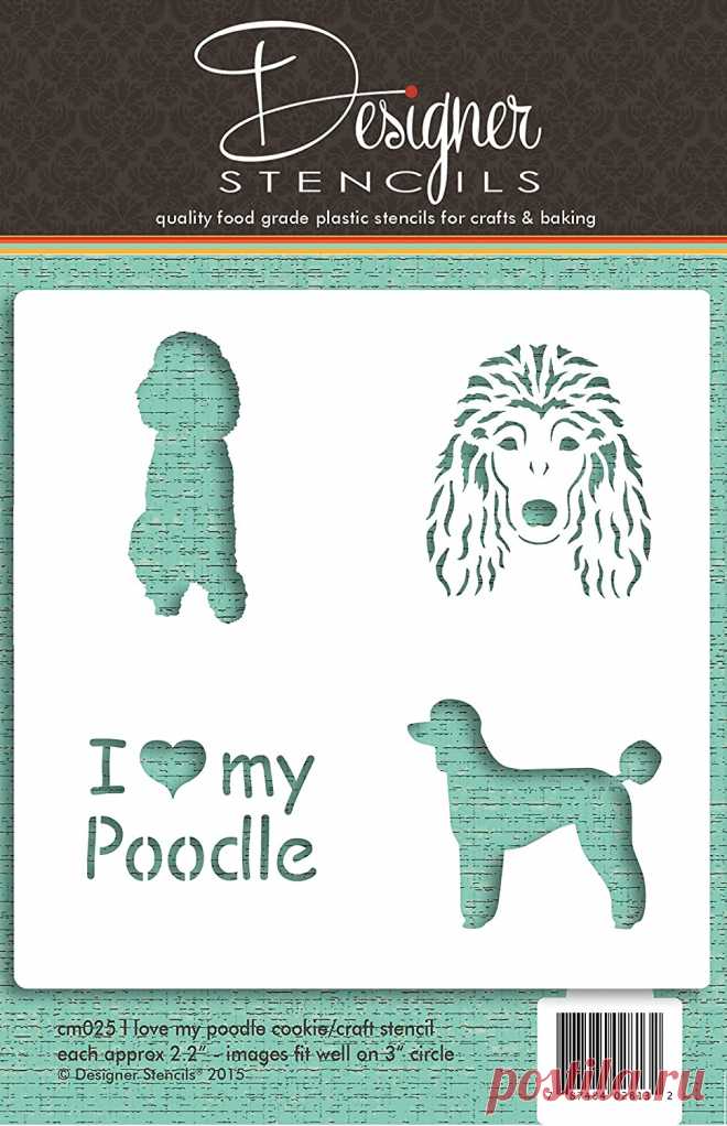 Amazon.com: I Love My perrito faldero Cookie y Craft Stencil cm025 by Designer Stencils: Kitchen & Dining